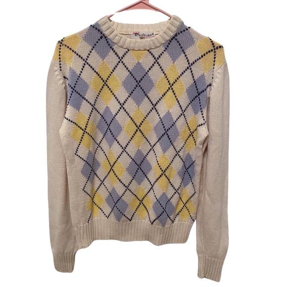 Vintage Parker of Vienna argyle sweater‎ - Picture 1 of 6